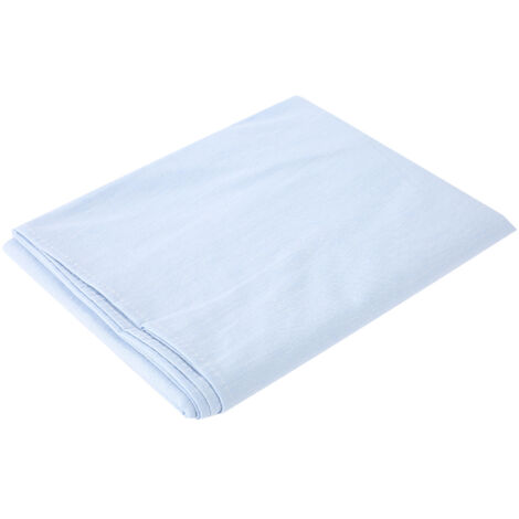 Housse de couverture pour table de massage SPA, en coton doux avec trou respiratoire pour le visage, couleur bleu clair
