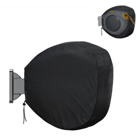 Housse de dévidoir de Tuyau de Jardin rétractable en Tissu Oxford 420D résistant aux intempéries, Housse de Protection pour Enrouleur de Tuyau d'arrosage pour Rangement de Tuyau d'extérieur
