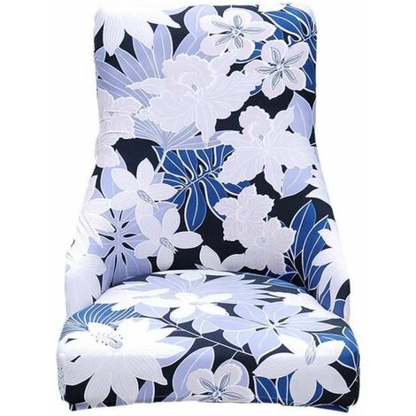 2 Pcs Floral Imprimé Aile Arrière Chaise Housse Élastique - Temu