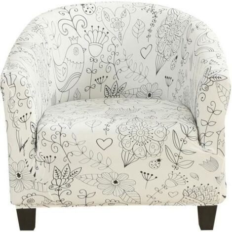 Housse de Fauteuil Cabriolet Extensible Couverture de Fauteuil de Couleur Unie 1