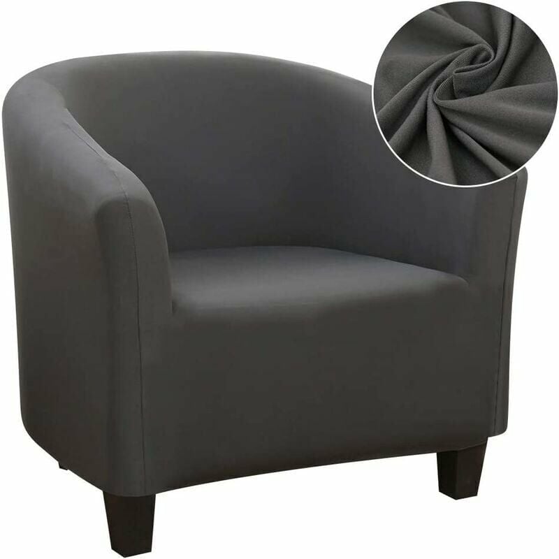 Start - Housse de Fauteuil Cabriolet Extensible,Facile à Installer et à Laver, Housse de Chaise avec Accoudoirs Couverture de Fauteuil Chesterfield