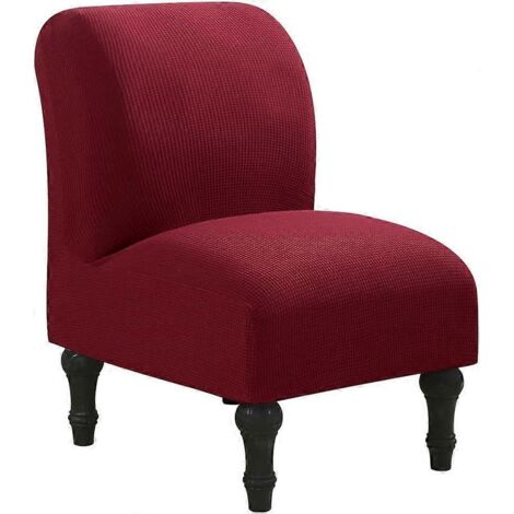 Housse de fauteuil extensible élastique jacquard moderne et relaxante (sans accoudoirs)