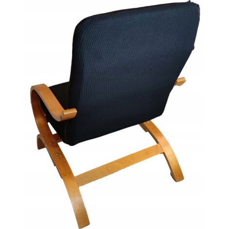 Housse de fauteuil FINKA, Finlandaise, JACQUARD NOIR