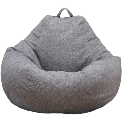 Housse de fauteuil poire grand modèle, design épuré et coloré, pour intérieur - adulte et enfant, sans rembourrage