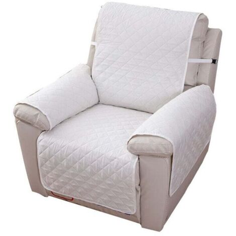 Housse de fauteuil relax 1 place imperméable et extensible – Beige, 55 × 200 cm, protection complète pour siège inclinable