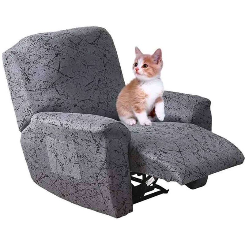 Housse de Fauteuil Relax Extensible 1 Place, WOVTE Housse de Fauteuil Relax Inclinable Electrique, Couverture de Chaise,, J