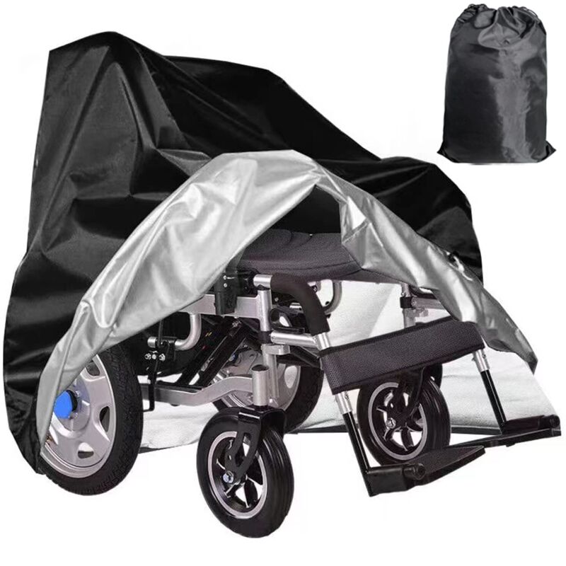 Housse de fauteuil roulant, housse de fauteuil roulant électrique pour le rangement, housse de scooter de mobilité imperméable, protection extérieure