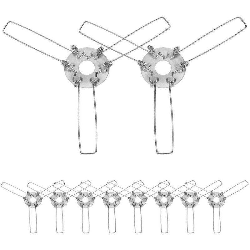 Lot de 10 adaptateurs pour abat-jour, clips pour abat-jour, fixations pour abat-jour, adaptateur à ressort pour abat-jour