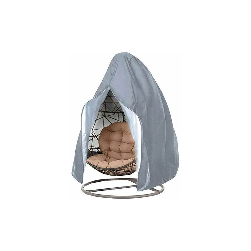 Housse de Fauteuil Suspendu Jardin en Oxford 210D Bâche de Chaise à œufs Imperméable Anti-UV/Vent Couverture de Protection pour Chaise de Patio