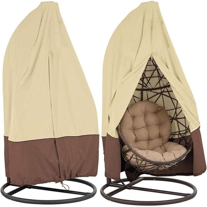 Housse de Fauteuil Suspendu Jardin Rotin Osier Fauteuil Suspendu Imperméable Housse,Housse de Protection pour ufs Chaise,Housse Fauteuil à Bascule