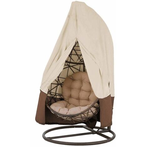Housse de Fauteuil Suspendu Jardin Suspendu Imperméable Housse, Housse de Protection pour œufs Chaise, (190 x 115 cm)