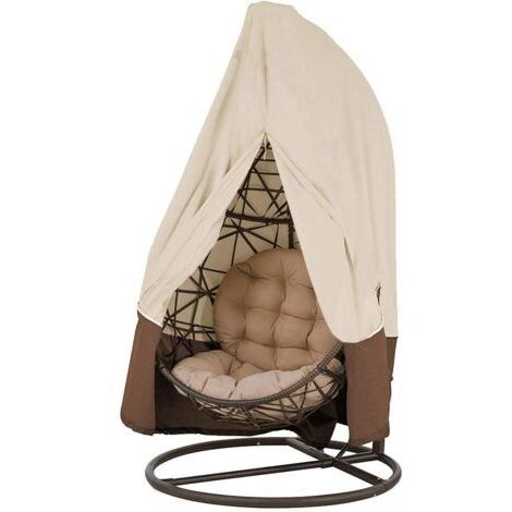 Housse de Fauteuil Suspendu Jardin Suspendu Imperméable Housse, Housse de Protection pour œufs Chaise, Housse Fauteuil à Bascule(190 x 115 cm)