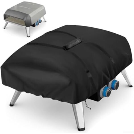 Housse de four à pizza avec sac de rangement pour four à gaz Tefal imperméable et coupe-vent en tissu Oxford 420D avec cordon de serrage, 71 x 52 x 35 cm, protection pour barbecue résistant aux