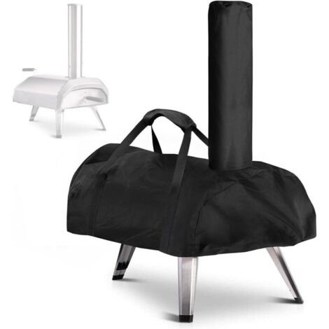 Housse de four à pizza pour Ooni Karu 12 - Housse de four à pizza en tissu Oxford imperméable et résistant aux intempéries - Noir - 81 x 42 x 21 cm