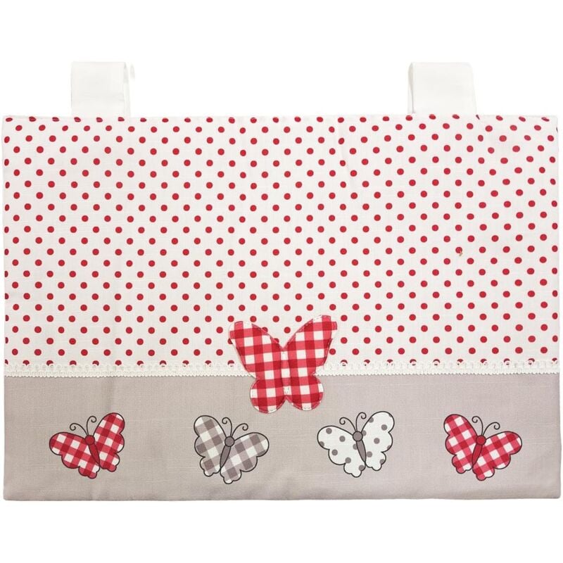 Emmevi Mv S.p.a. - Housse de Four de Cuisine Douce Shabby Chic Coeurs à Travers le Tissu Fermeture Velcro - d