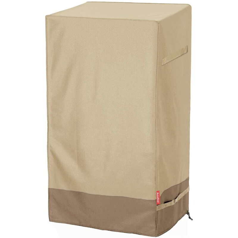 KZQ - Housse de fumoir électrique d'extérieur 600D - Housses de barbecue carrées imperméables, résistantes aux uv et à la décoloration, robustes et