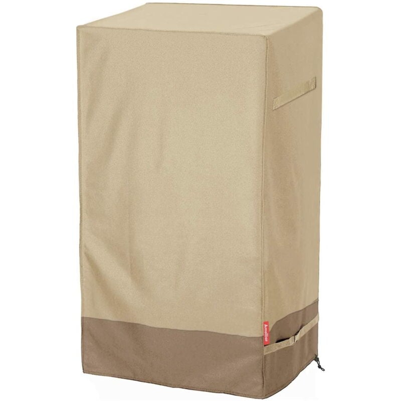 Aiperq - Housse de fumoir électrique d'extérieur 600D - Housses de barbecue carrées imperméables, résistantes aux uv et à la décoloration, robustes