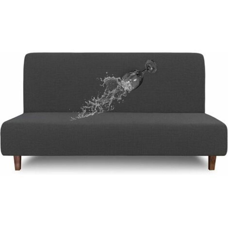 Mowze - Housse de Canape Extensible Places, Housse de Canapé sans Bras Élastique, Couverture de Canapé Jacquard, Couverture de Canapé-Lit