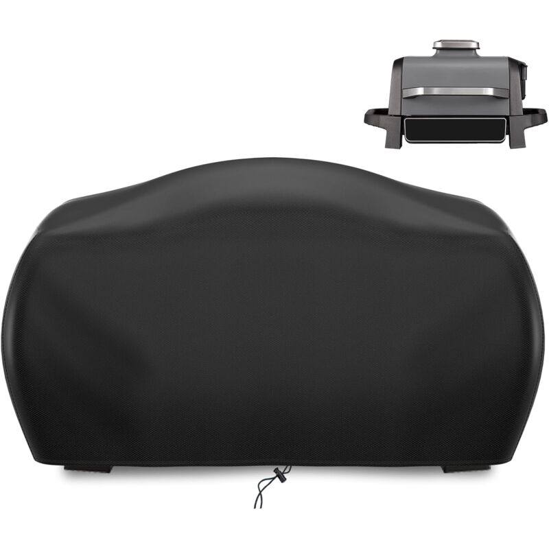 Housse de Gril de Haute qualité adaptée au Gril Ninja Woodfire [OG701EU] avec Bande élastique et Deux Cordons réglables, Oxford étanche à la