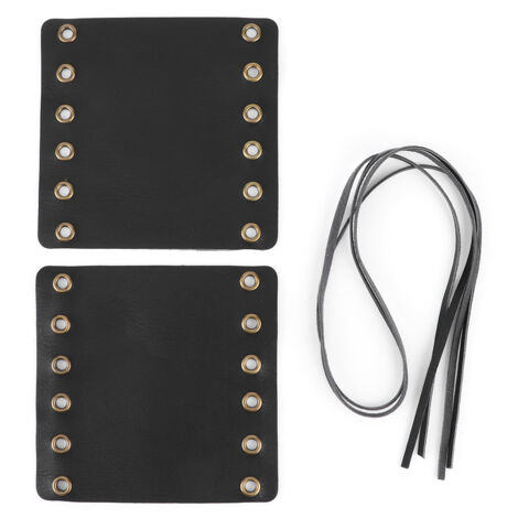 Housse de guidon rétro en cuir de vache, 2 pièces, 7/8 pouces, 22mm, poignée universelle, accessoire de moto noir