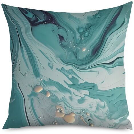 Housse de Housse Coussin Marbre Élégant Maison