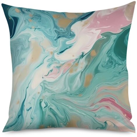 Housse de Housse Coussin Marbre Élégant Salon