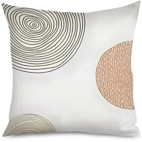 Housse de Housse Coussin Minimaliste Formes Géométriques