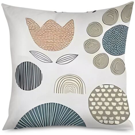 Housse de Housse Coussin Motif Abstrait Géométrique