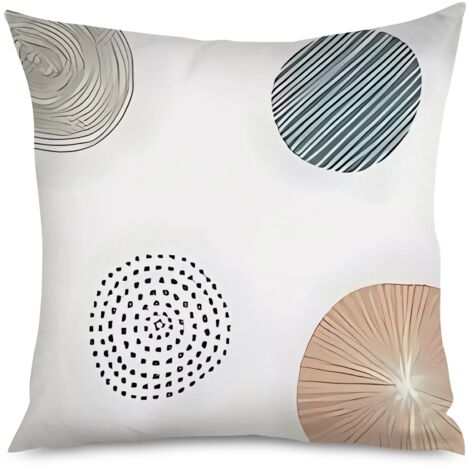 Housse de Housse Coussin Motif Carrés Géométriques