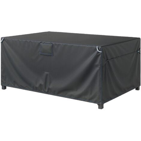Housse de Jardin Imperméable 420D Oxford 180x120x74cm Noir avec Évent et Sac