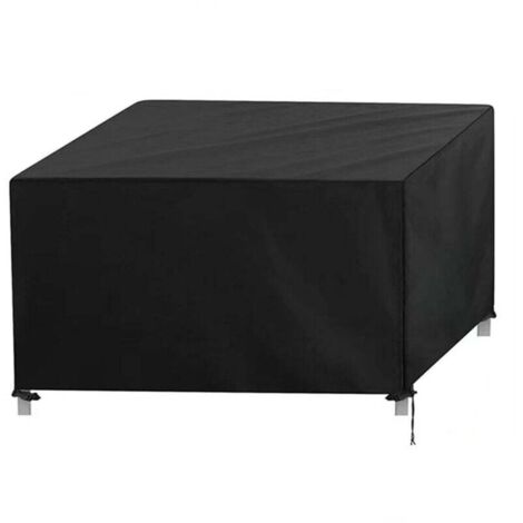 Housse de Jardin Table, Bache Protection Table Imperméable, Salon de Jardin Exterieur Rectangulaire,126 x 126 x 74cm