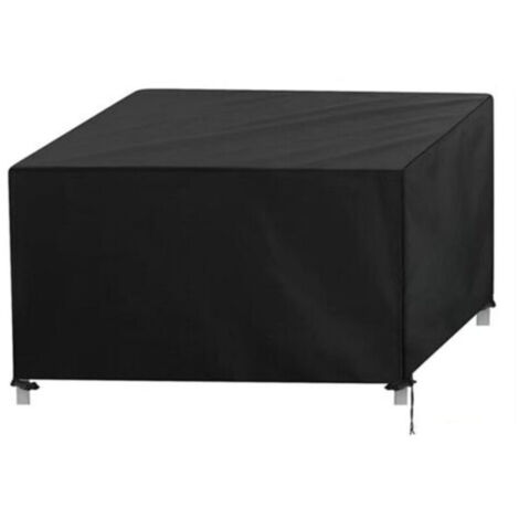 Housse de Jardin Table, Bache Protection Table Imperméable, Salon de Jardin Exterieur Rectangulaire,126 x 126 x 74cm