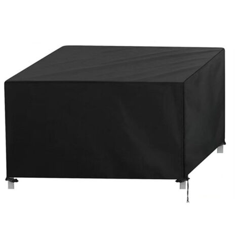Housse de Jardin Table, Bache Protection Table Imperméable, Salon de Jardin Exterieur Rectangulaire,126 x 126 x 74cm