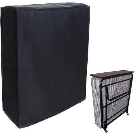 Housse de lit pliante imperméable et respirante pour lit d'appoint double -