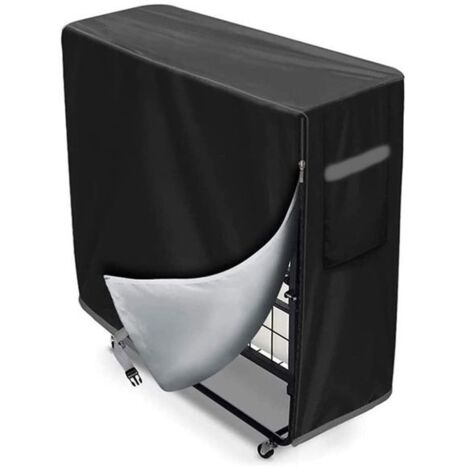 Housse de lit pliante - Noir 210D - 99L x 38L x 114H cm