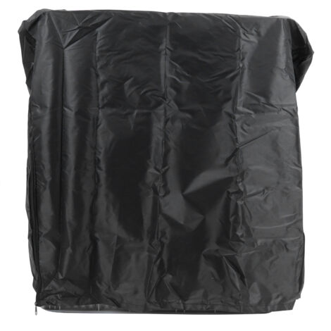 Housse de Machine à Laver 210D Oxford Argentée, Protection pour Sèche-Linge Balcon 74x71x101cm Noir