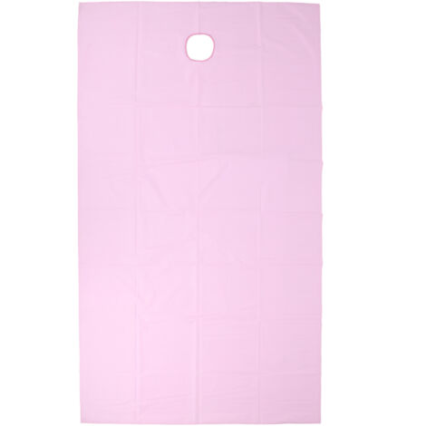 Housse de massage respirante et imperméable en polyester pour salon de beauté, 200x115cm, rose