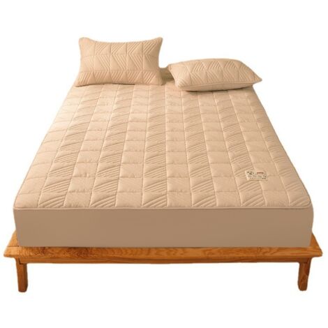 Housse de matelas antidérapante en coton brut de classe A, protège-matelas , couvre-lit tout compris pour hôtel et séjour chez l'habitant