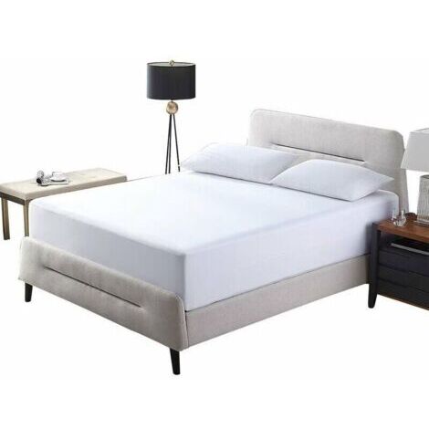 Housse de matelas imperméable 80 x 200 x 30 cm, housse de matelas Premium, housse de matelas anti - poussière blanc