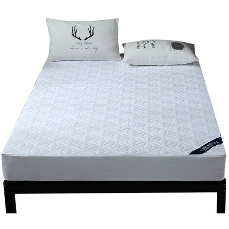 Housse de matelas imperméable à fermeture éclair, protection Anti-acariens, pour dessus de lit, 180x200cm,WHITE,120x200x25cm