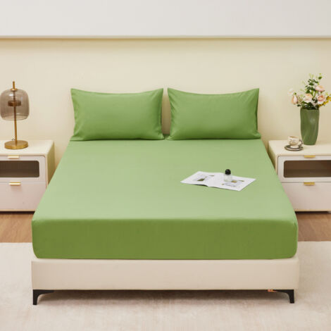 Housse de matelas imperméable double couche en TPU poncé de couleur unie, douce pour la peau, housse de protection pour matelas à urine, housse anti-poussière
