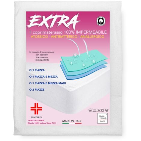 HOUSSE DE MATELAS IMPERMÉABLE PVC QUALITÉ EXTRA Fabriqué en Italie 1 PLACE