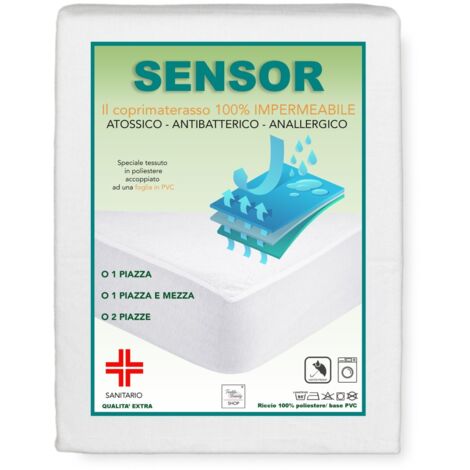 HOUSSE DE MATELAS SANITAIRE IMPERMÉABLE ANTI-ACARIENS 1 PLACE
