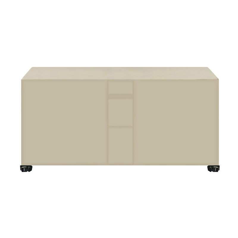 Housse de meuble étanche 420D, housse anti-poussière en tissu Oxford noir, housse étanche avec fenêtre de ventilation à poignée de bande étanche,beige