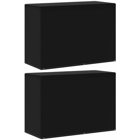 Housse de meubles de jardin 2pcs 6œillets barbecue 180x80x125cm