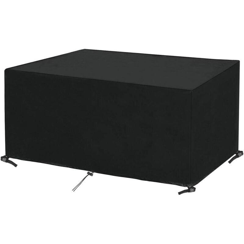 Housse rectangulaire pour meubles de jardin, housse de table de jardin en tissu Oxford imperméable et résistante à l'hiver, bâche de protection pour