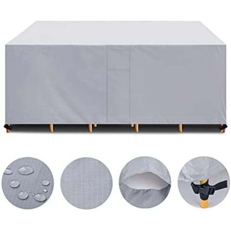 Housse de mobilier de jardin, housse de protection ， Bâche pour meubles de jardin Housse de protection coupe-vent imperméable Housse de table de jardin Tissu Oxford respirant pour meubles de jardin 26