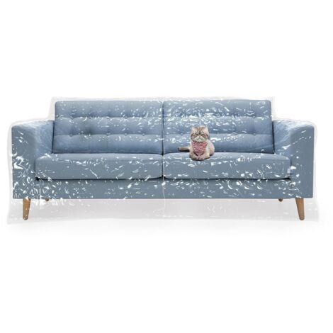 Housse de mobilier d’extérieur en plastique transparent, Étanche et Anti-poussière, 92in