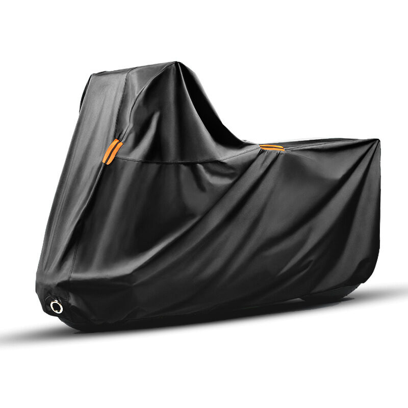Tuserxln - Housse de moto, Imperméable Exterieur Housse de Moto Couverture XL-Oxford, avec Bande Réfléchissante,Poussière/Pluie/Vent/Neige/UV