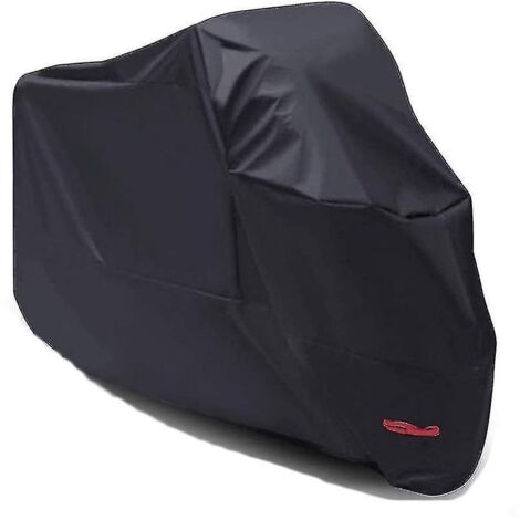 Housse de moto imperméable pour extérieur, protection contre l'eau, la poussière et les UV, avec œillets de verrouillage - Taille L